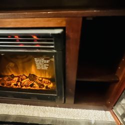 Entertainment Center With Fireplace