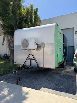 Fully Renovated Dual-Axle Enclosed Trailer - Solar & AC (Off-Grid Ready)