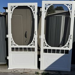 Solid Vinyl Screen Doors