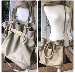 Burberry leather tote bag