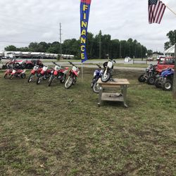 50,70,100,110,125,and 150 NAME BRAND HONDA YAMAHA DIRT BIKES