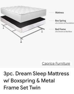 3 piece twin bed