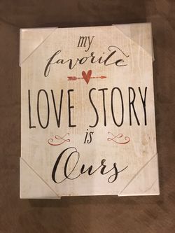 Brand New Love Canvas Sign