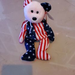 Rare First Edition 1999 Spangle Beanie Baby Pink Face