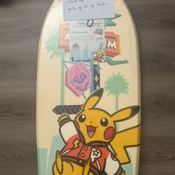 Pikachu Varsity Bodyboard Pokemon 2025 World Championships Anaheim Exclusive New