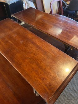 Dining room cherrywood table & chairs
