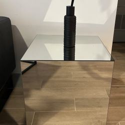 Mirror End Table 