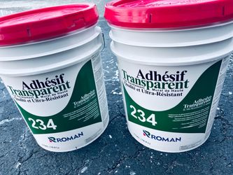 Roman 234 Clear Wallcovering Adhesive. 10 Gallons.