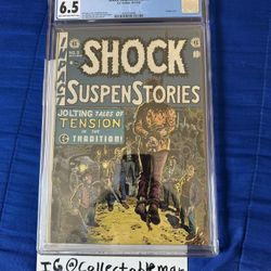 Shock SuspenStories #5 CGC 6.5 Wally Wood Hanging Cover  Pre-code Horror 1952