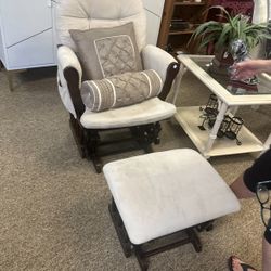 NEW  White Rocking Chair ( Price Negotiable )