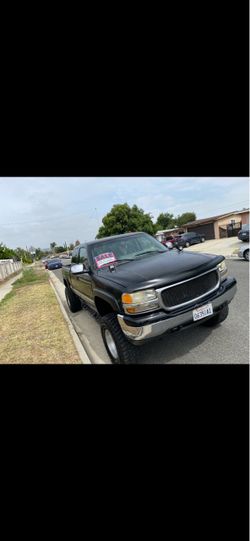 GMC Sierra Lifted Black Pickup Truck