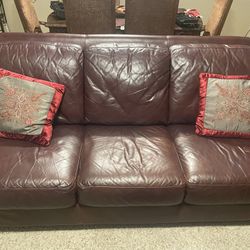 Leather Sofa & Loveseat