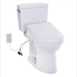 TOTO Drake 2-piece Elongated Toilet with C5 Washlet Bidet Seat