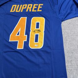 Bud Dupree Autographed Signed Custom Jersey - Beckett Coa - L.A. Chargers