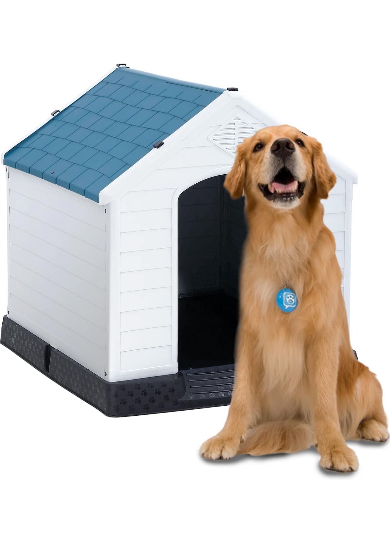 Large Dog House,Outdoor Dog Kennel,Insulated Dog House Pet Puppy Shelter