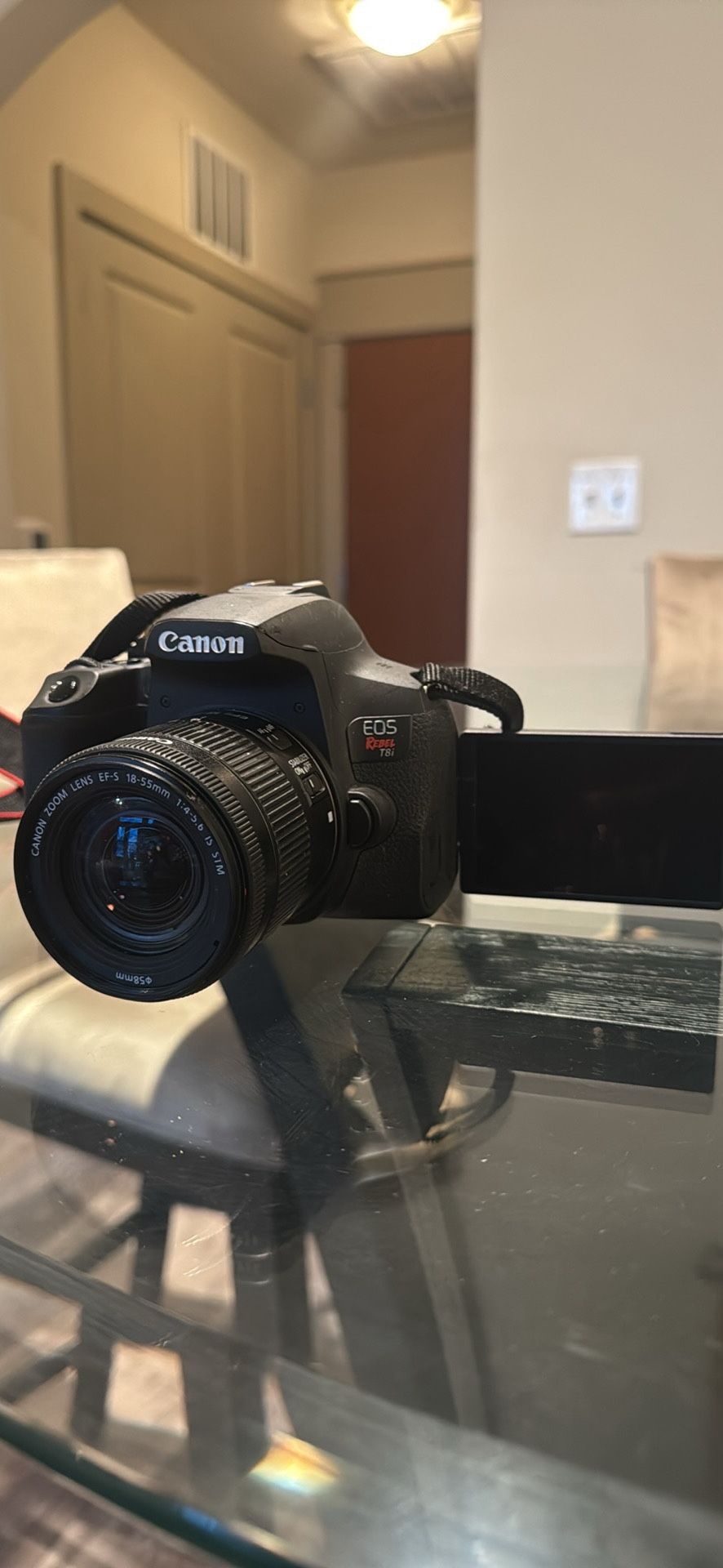 Canon EOS Rebel T8i EFS 18-55mm Lens Camera