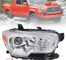 For 2016-2022 Toyota Tacoma w/ LED DRL Chrome Headlights Headlamp Right