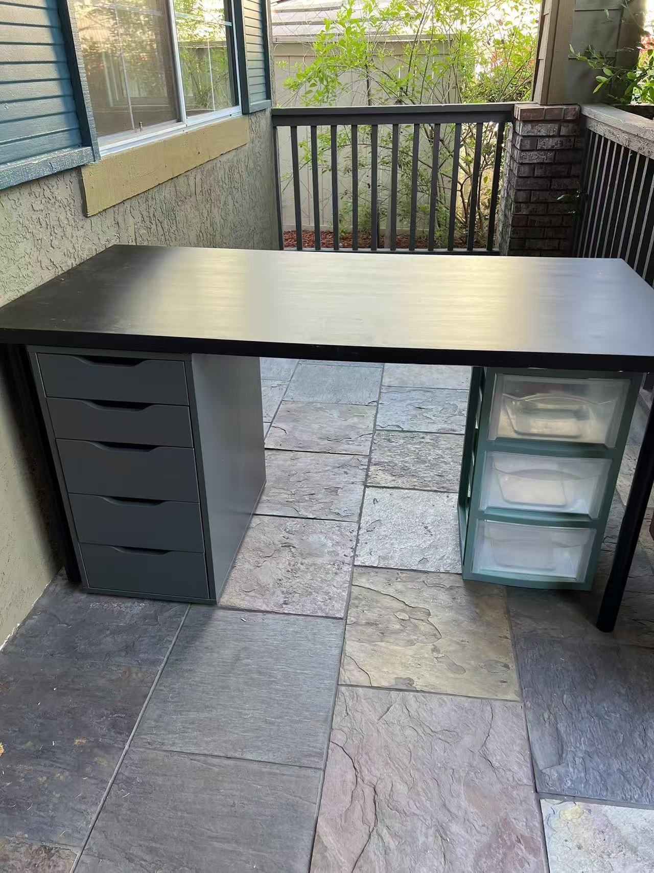 Desk and File Cabinet Free To Go