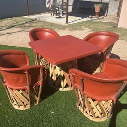 Unique Homemade Table and Chair Set
