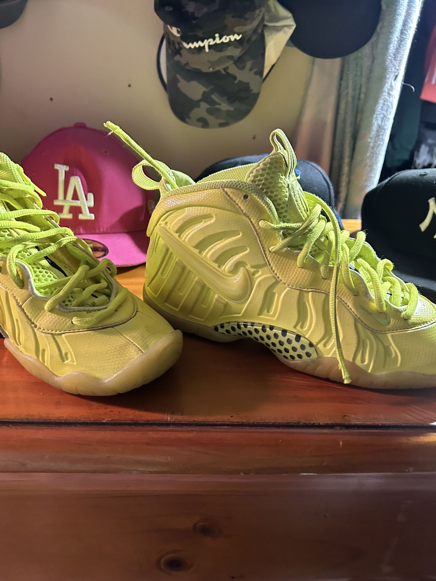 Nike Air Foamposite Pro neon yellow trainers