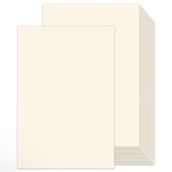 Goefun 100 Pack Cream Cardstock 11x17, Goefun Thick Cardstock Ivory 65 lb, Heavy Weight Printable Paper Card Stock for Poster, Menus, Greeting Cards, 