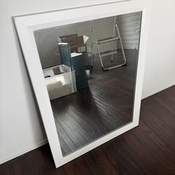 Mirror  White 24" x 31"