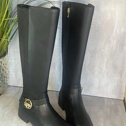 Coach Farrah Black Leather Boot 