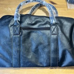 New Faux Leather Overnight Bag