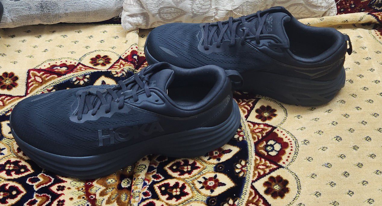 NEW Hoka One One BONDI 8 Size 12 WIDE (2E) Men's Running Shoes for
