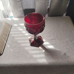 Vintage 1876 Ruby Red Cape Cod AVON glassware