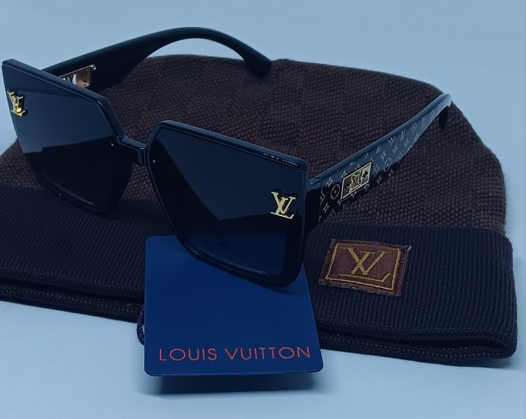 LV Sunglasses + LV Beanie Bundle