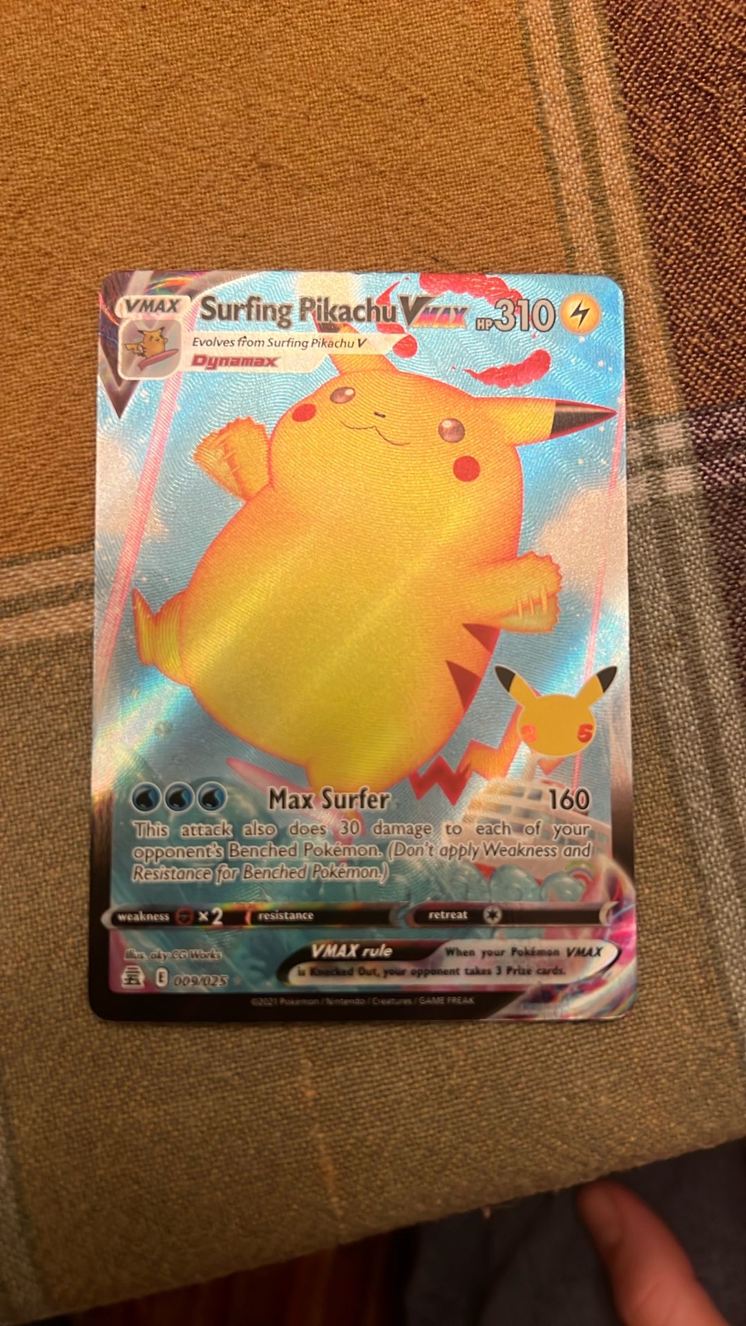 Limited Edition, Surfing Pikachu Vmax