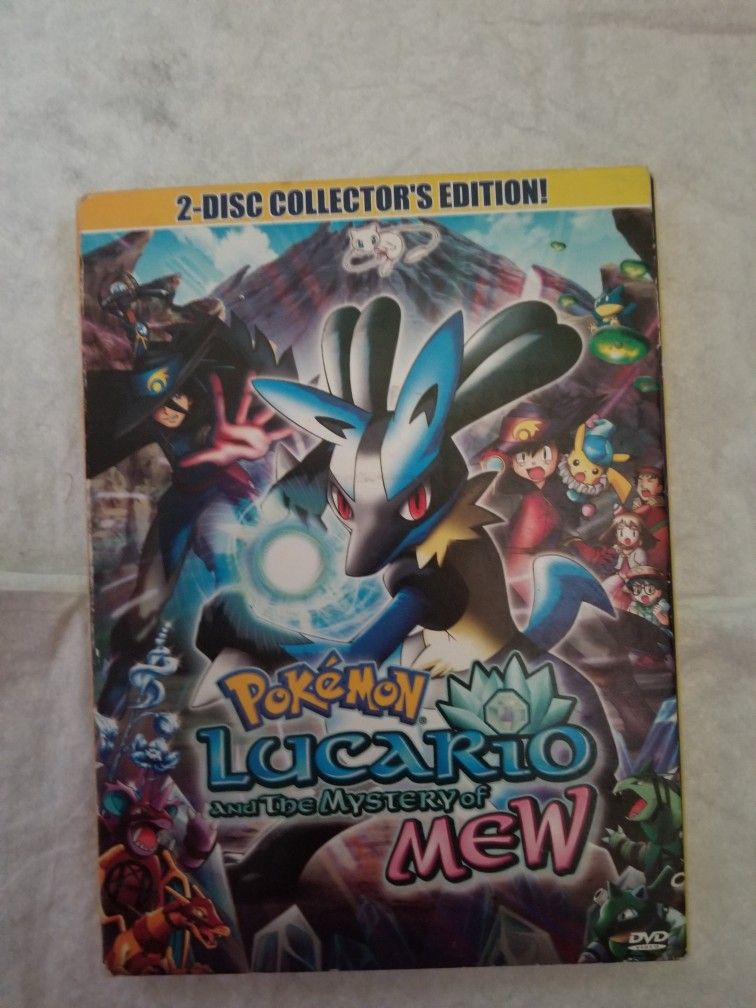 Pokemon DVD Lucario And Mastermind With Sealed Card