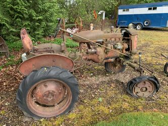 Antique farm equipment