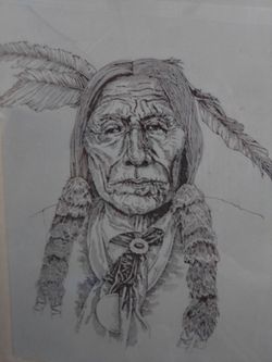 Early American Carved Image.