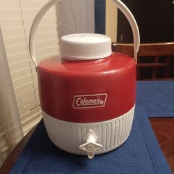 Vintage Coleman 1 Gallon Red Jug Dispenser