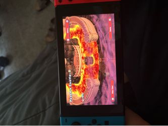 Nintendo Switch with 3 Mario Games OBO