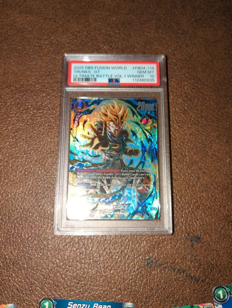 Trunks Dbz Fusion World Gem Mt 10 PSA