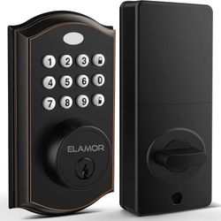 Keyless Entry Door Lock - Electronic Deadbolt Lock with Keypads, Auto Lock, 50 User Codes, Security Waterproof Smart Lock Easy to Install, Ideal for F