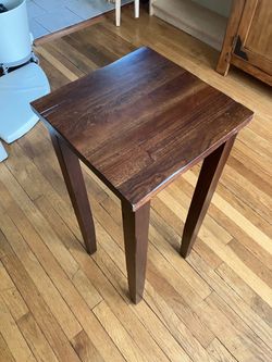 Real wood side table
