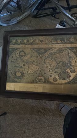 World map vintage