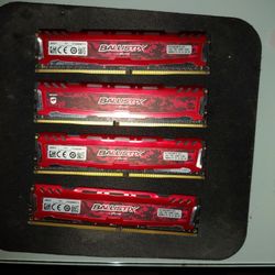 Crucial Ballistix DDR4  Ram 16GB Each 