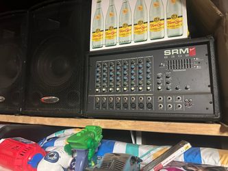 Speakers and mixer