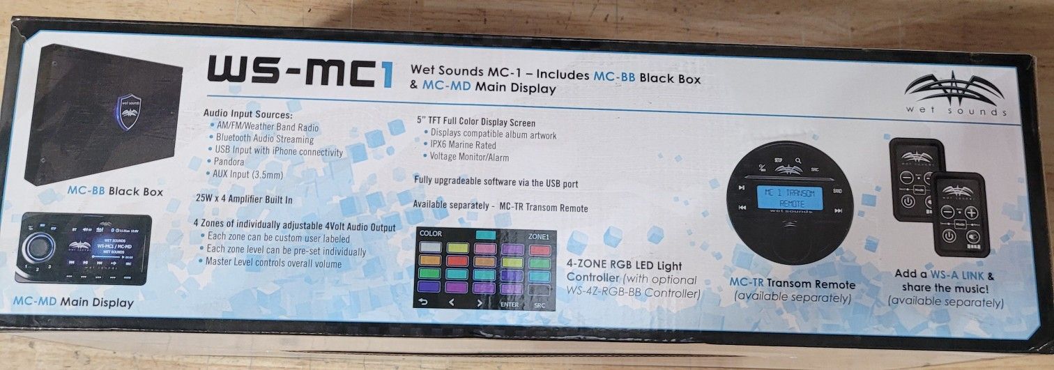 Wet Sounds WSMC1 Marine MCBB Black Box with MCMD Controller for Sale