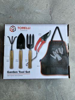 Torelli Tools Garden Tool Set with Apron and Gloves