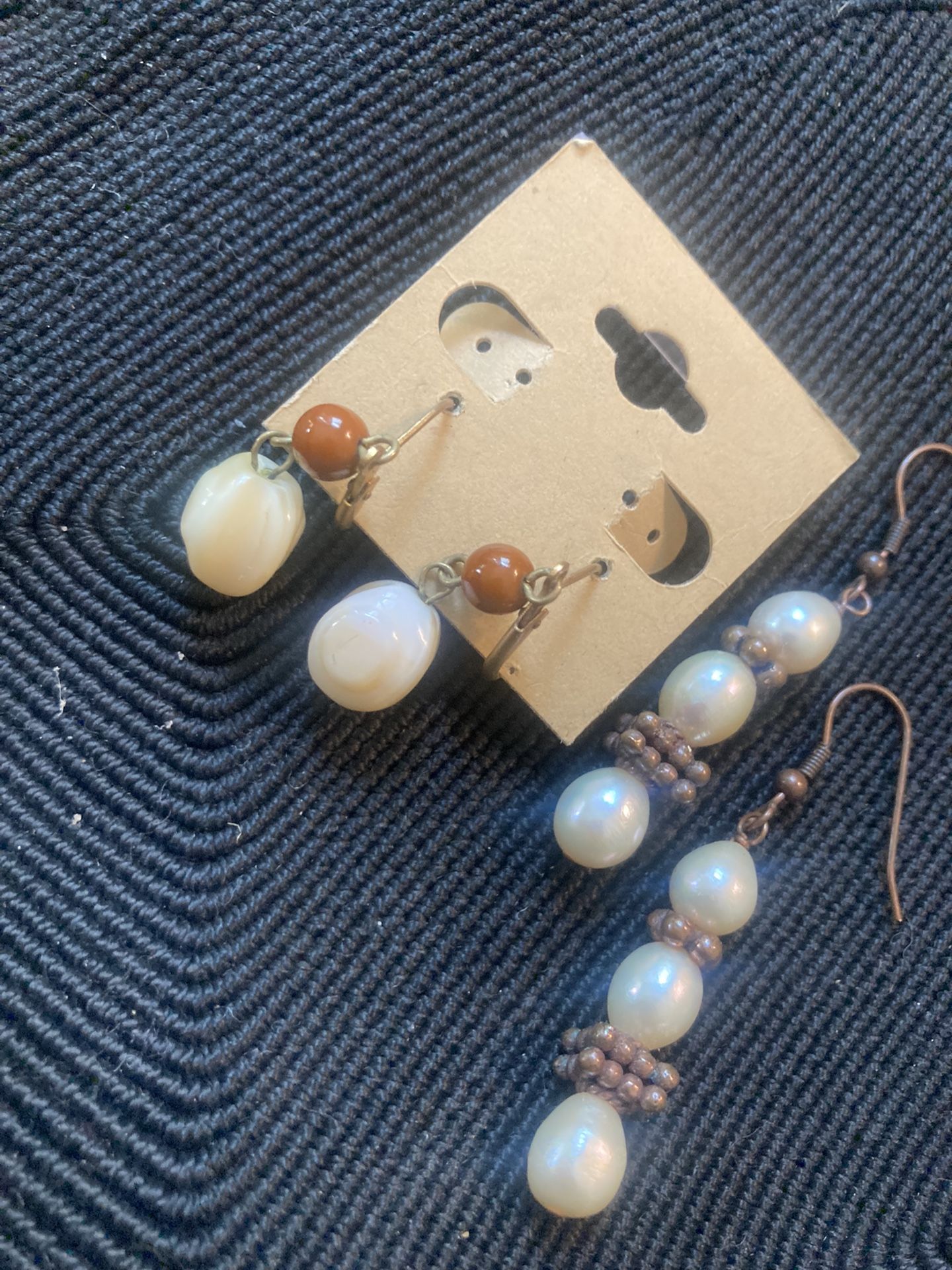 2 Pairs Of Handcrafted Earrings