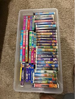 Large Lot of Disney VHS Tapes