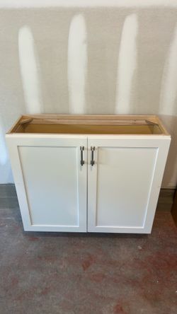 White cabinet