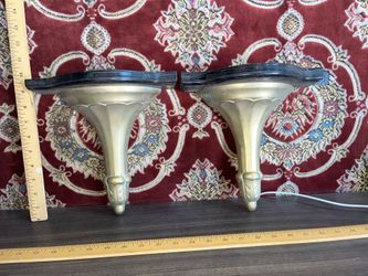 Vintage Brass Wall Brackets