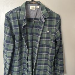 Vans Green And Blue Flannel 
